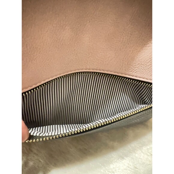 SUGU Lightweight Medium Dome Crossbody Bag Shoulder Bag with Tassel Blush Navy - Picture 6 of 10